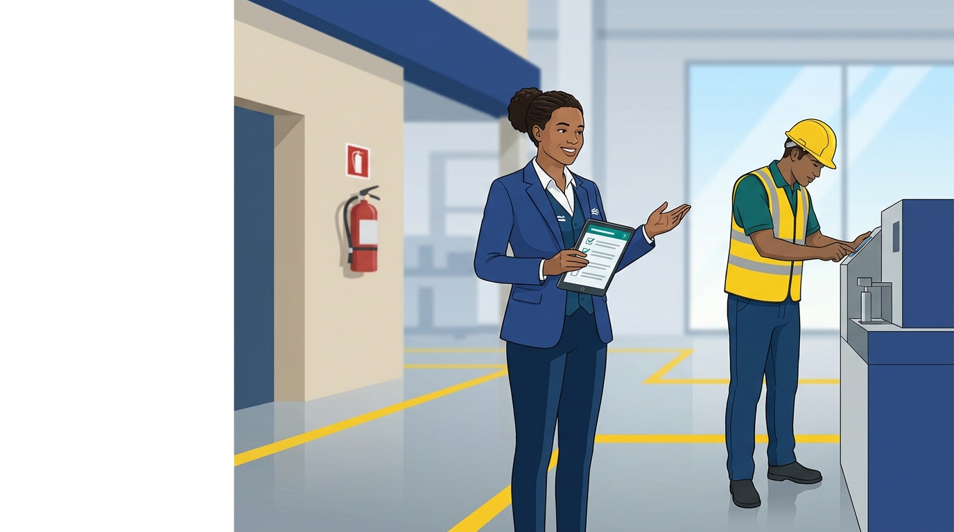 Illustration: OHS Act Compliance in the Workplace: More Than a Tick-Box Exercise