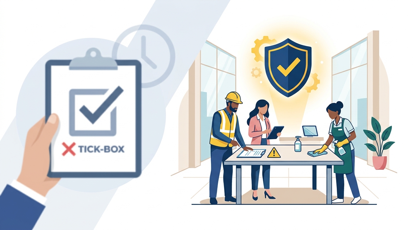 Illustration: OHS Act Compliance in the Workplace: More Than a Tick-Box Exercise