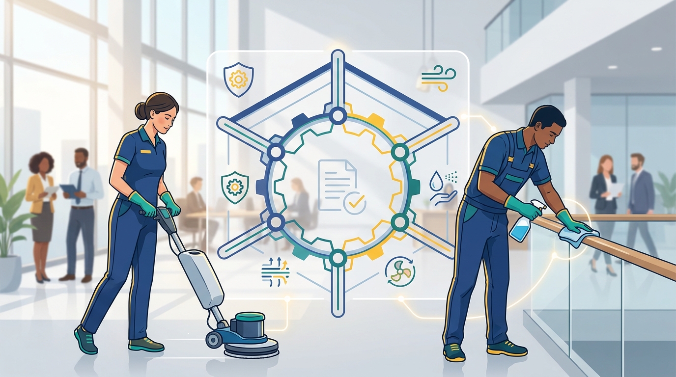 Illustration: Understanding the OHS Act: The Sections That Directly Affect Cleaning and Hygiene